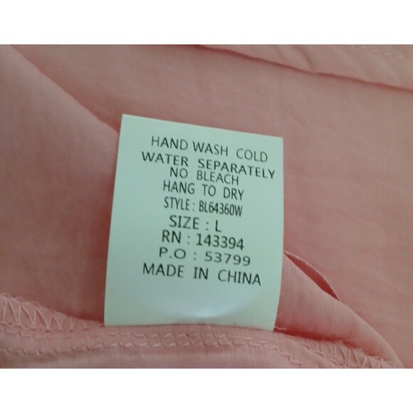 Cotton Bleu Women's Large Pink Silky Tank Top Adjustable Straps - Picture 8 of 10